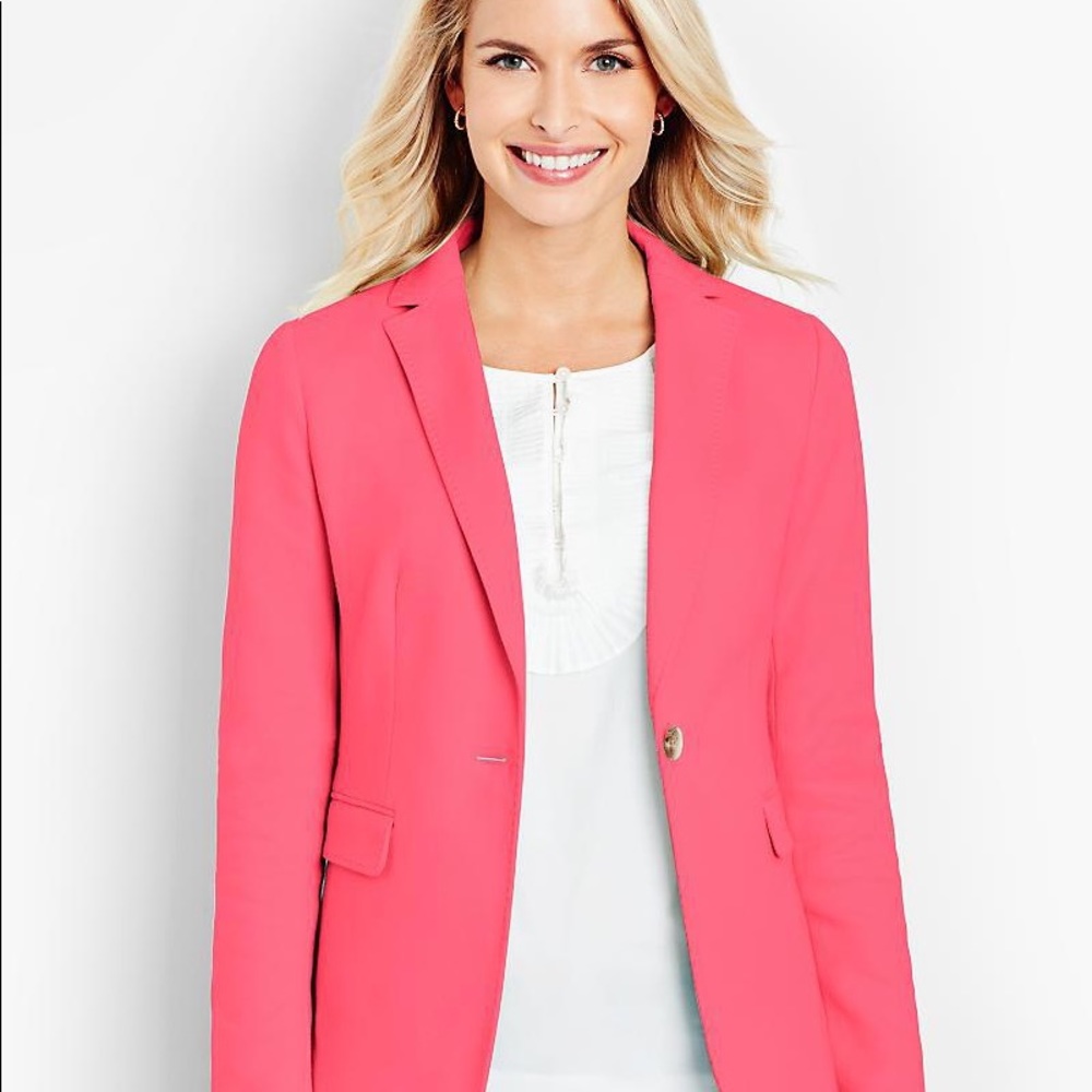 Pink blazer Talbots